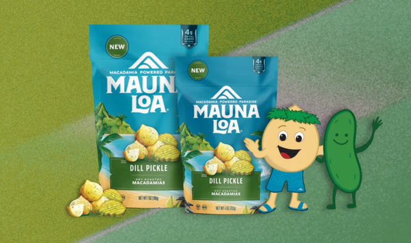 Mauna Loa Dill Pickle Macadamias Named a Top Vegan Snack by VegNews