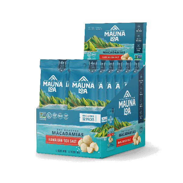 Flavored Macadamias - Hawaiian Sea Salt Snack Macs - Hawaiian Host X Mauna Loa Gallery Fullscreen Image