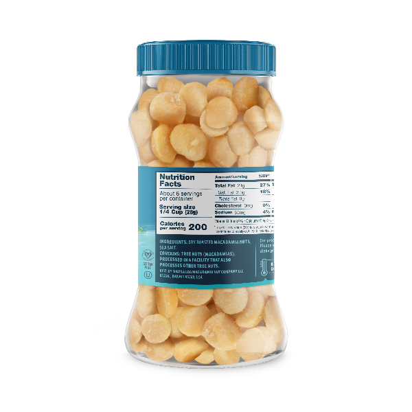 Flavored Macadamias - Sea Salt Jar Gallery Fullscreen Image