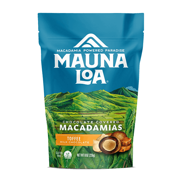 Chocolate Covered Macadamias - Milk Chocolate Toffee Medium Bag - Hawaiian Host X Mauna Loa Gallery Fullscreen Image