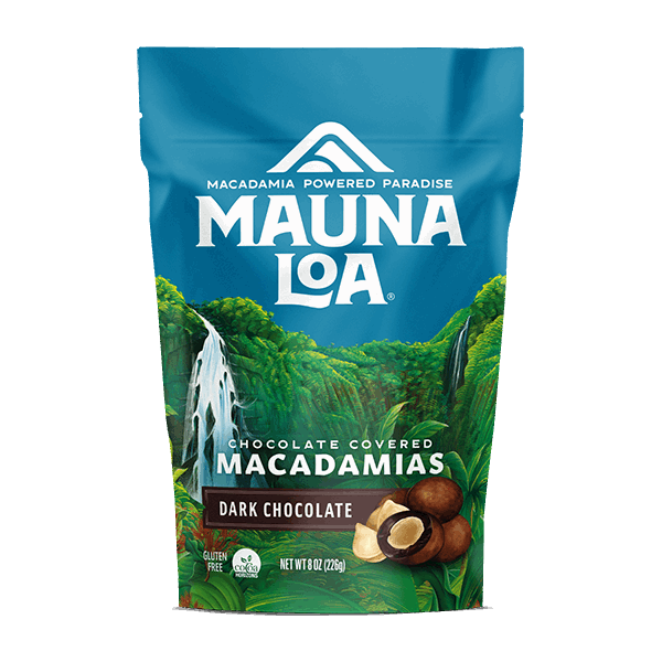 Chocolate Covered Macadamias - Dark Chocolate Medium Bag - Hawaiian Host X Mauna Loa Gallery Fullscreen Image