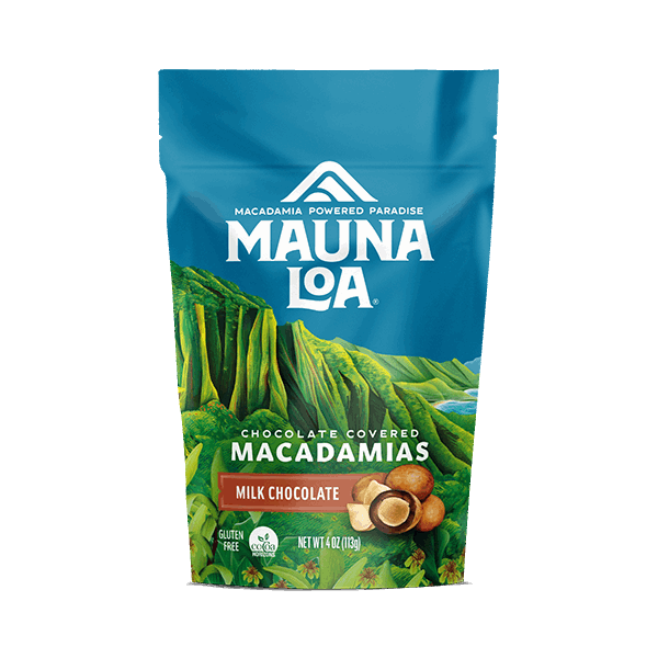 Chocolate Covered Macadamias - Milk Chocolate Small Bag - Hawaiian Host X Mauna Loa Gallery Fullscreen Image