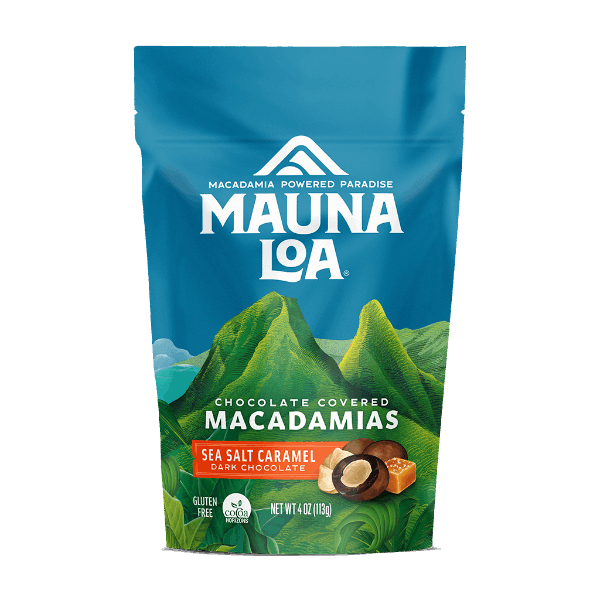 Chocolate Covered Macadamias - Dark Sea Salt Caramel Small Bag - Hawaiian Host X Mauna Loa Gallery Fullscreen Image