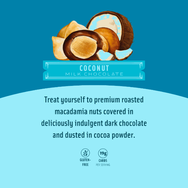 Chocolate Covered Macadamias - Milk Chocolate Coconut Medium Bag - Hawaiian Host X Mauna Loa Gallery Fullscreen Image