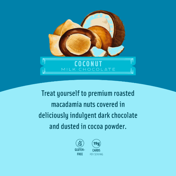 Chocolate Covered Macadamias - Milk Chocolate Coconut Large Bag - Hawaiian Host X Mauna Loa Gallery Fullscreen Image