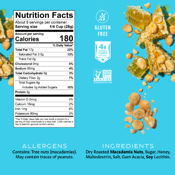 Flavored Macadamias - Honey Roasted Medium Bag Gallery Fullscreen Image