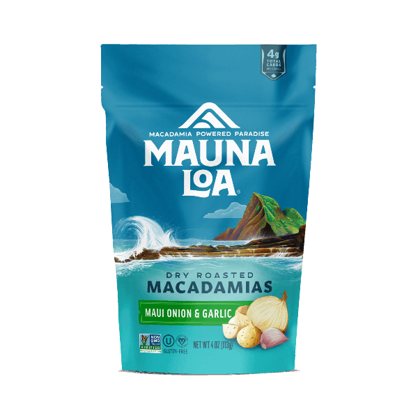 Flavored Macadamias - Maui Onion and Garlic Small Bag - Hawaiian Host X Mauna Loa Gallery Fullscreen Image