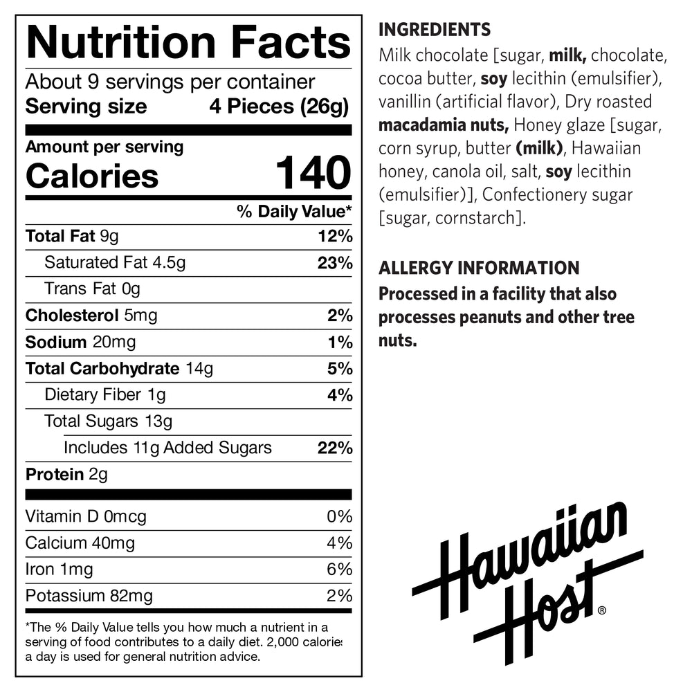 Paradise Collection Honey Milk Chocolate Bag