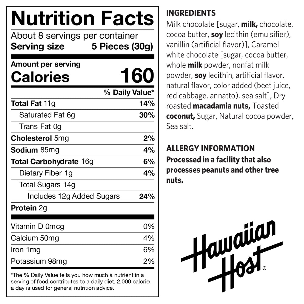 Paradise Collection Toasted Coconut Milk Chocolate Bag