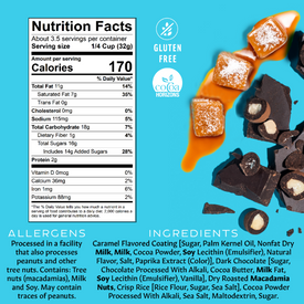 Chocolate Covered Macadamias - Dark Sea Salt Caramel Small Bag