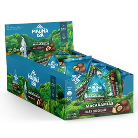 Chocolate Covered Macadamias - Dark Chocolate Mini Mauna